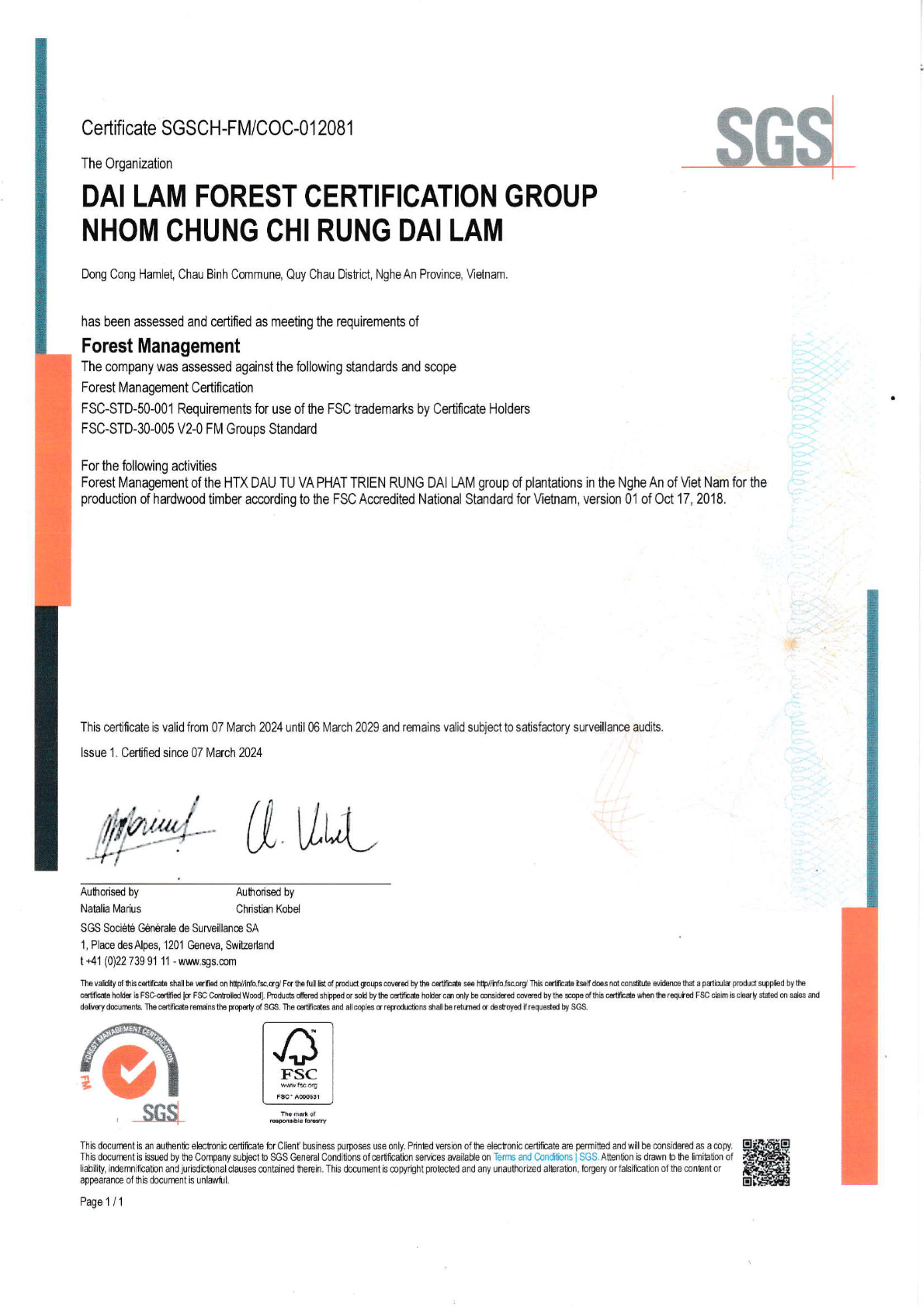 FM - Đại Lâm 2025-2030